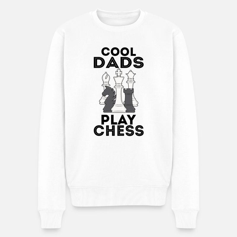 Échecs - Pull Premium bio Homme - blanc