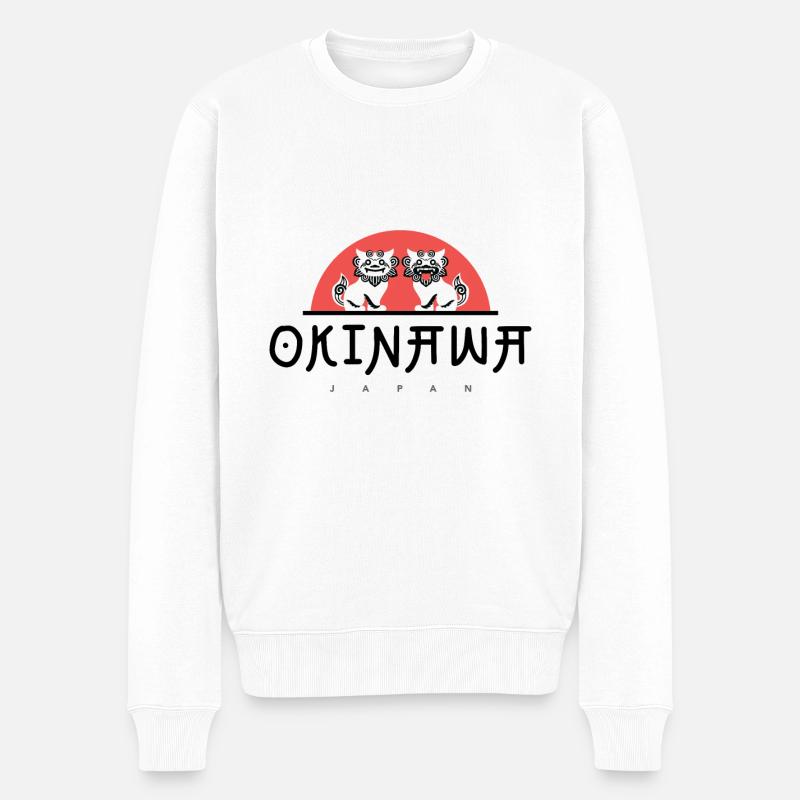 Okinawa – Japan - Männer Premium Bio Pullover - Weiß
