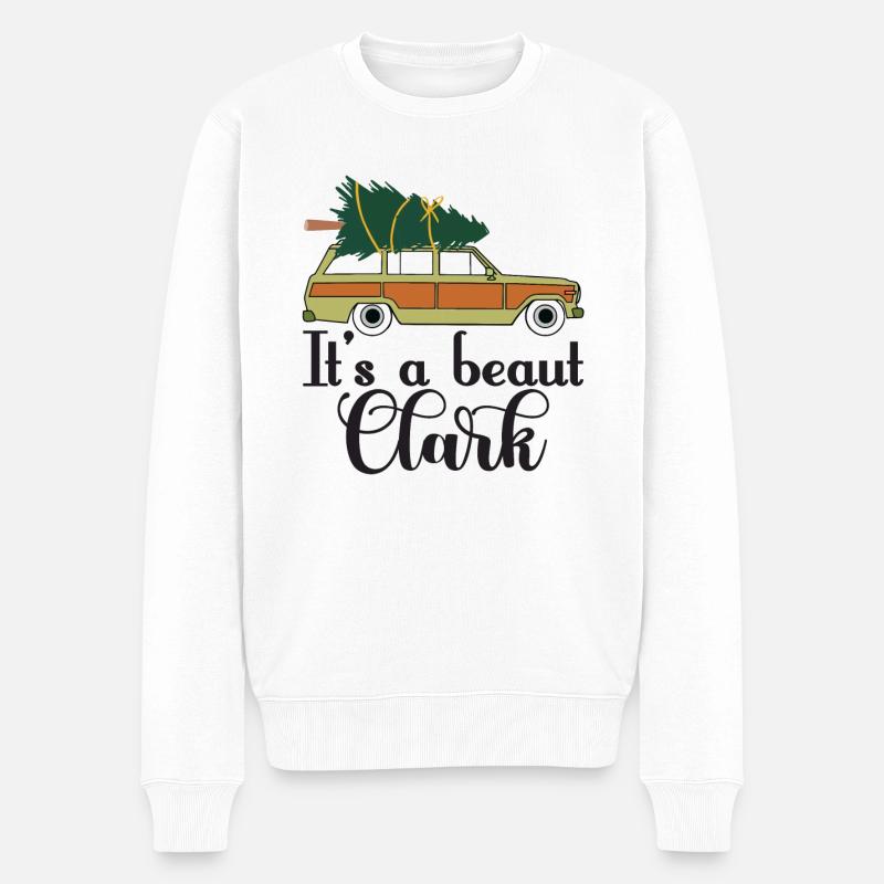 It's A Beaut Clark Griswold Family Christmas Tree - Männer Premium Bio Pullover - Weiß