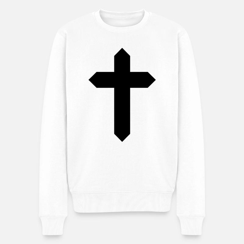 Croix Sainte - Pull Premium bio Homme - blanc