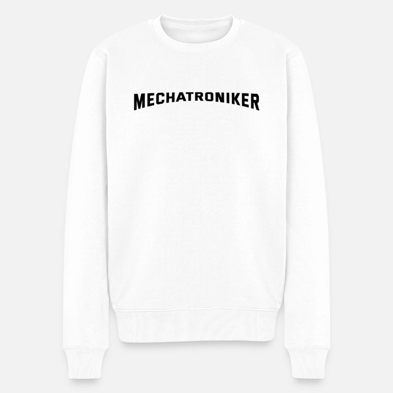 Mechatroniker - Männer Premium Bio Pullover - Weiß