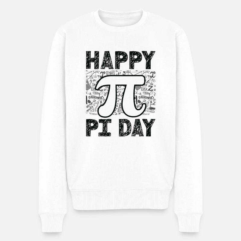 Mathématicien Professeur de mathématiques Pi-Tag - Pull Premium bio Homme - blanc