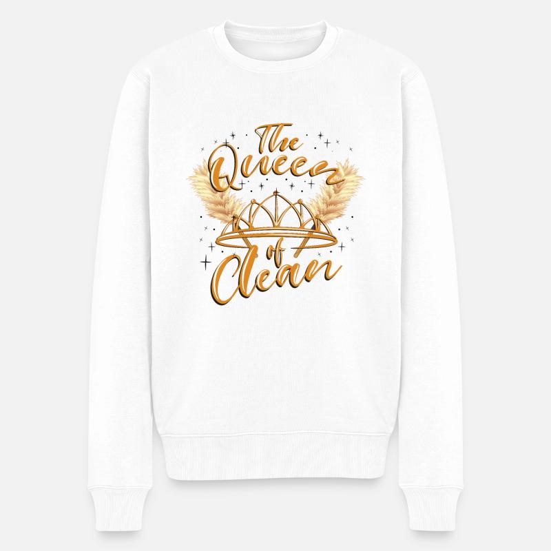 Reine Propre - Pull Premium bio Homme - blanc