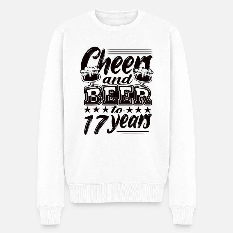 17 ans - Pull Premium bio Homme - blanc