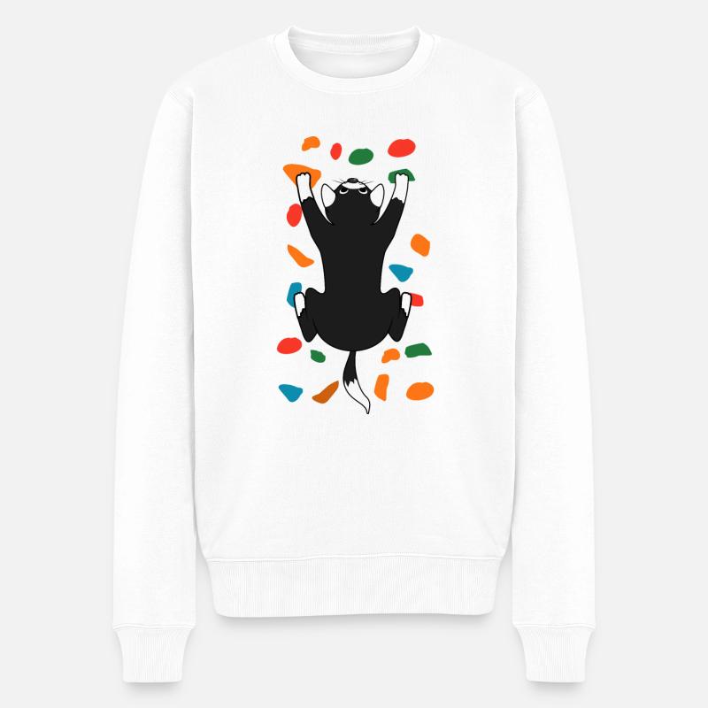 Bloc pour chats - Pull Premium bio Homme - blanc