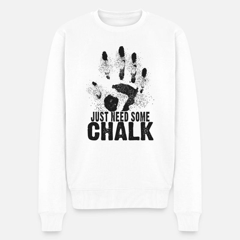 Bloc de craie - Pull Premium bio Homme - blanc