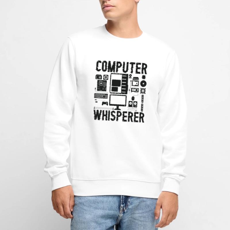 Computer Whisperer IT Support Programmierer Männer Premium Bio Pullover