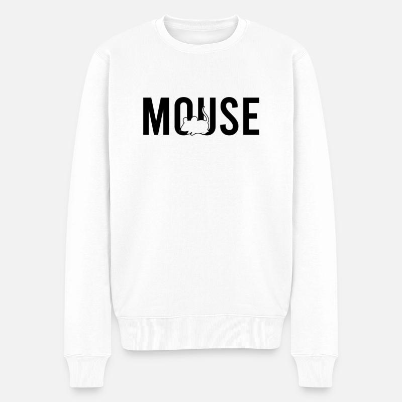 Souris souris - Pull Premium bio Homme - blanc