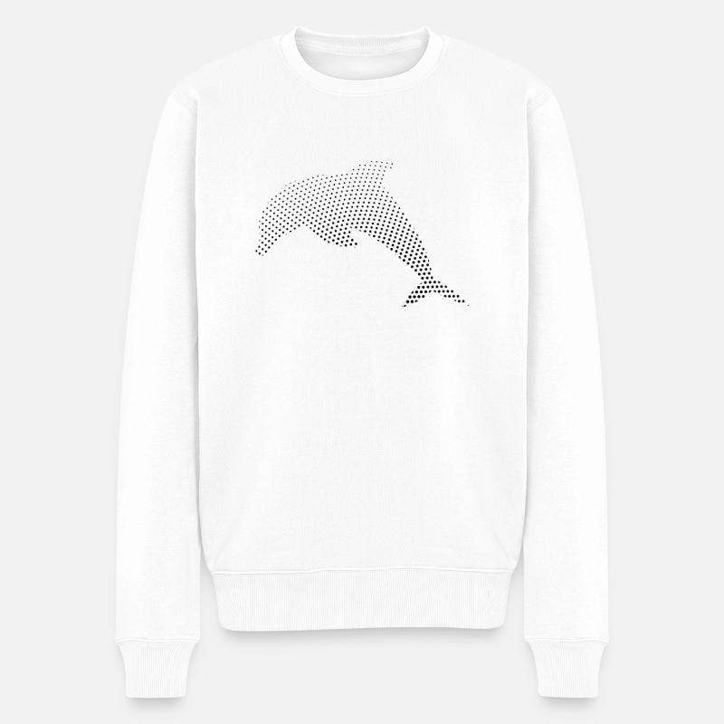 Dauphin - Pull Premium bio Homme - blanc
