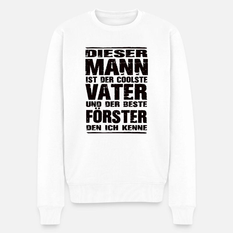 Förster - Männer Premium Bio Pullover - Weiß