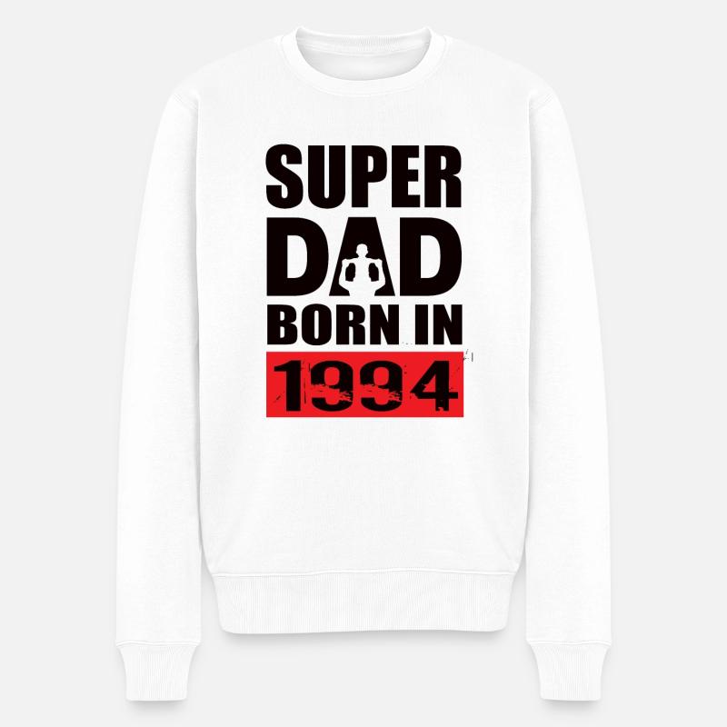 Anniversaire de papa 1994 - Pull Premium bio Homme - blanc