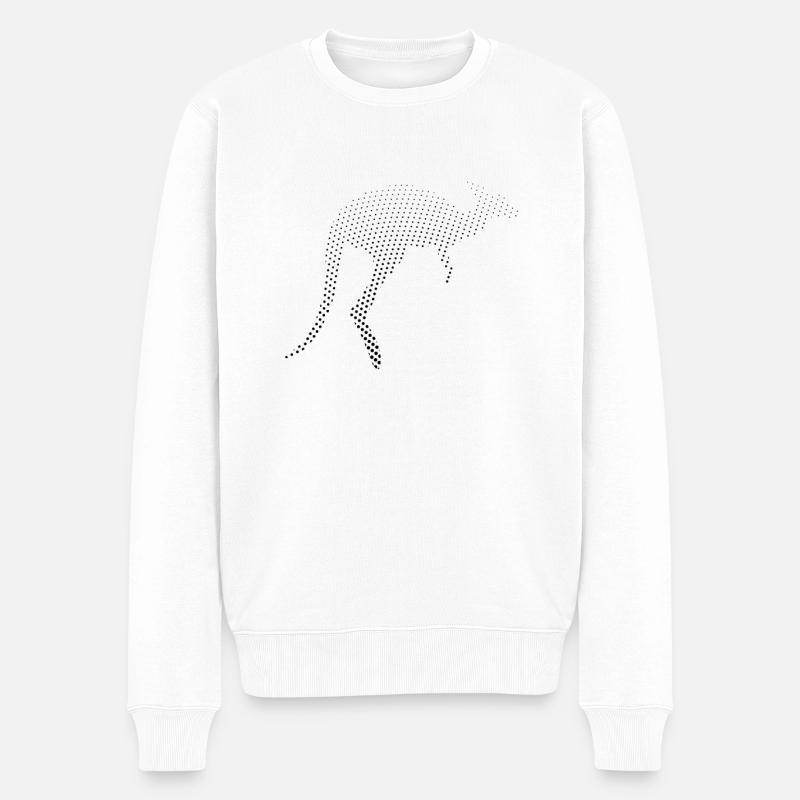 Kangourou - Pull Premium bio Homme - blanc