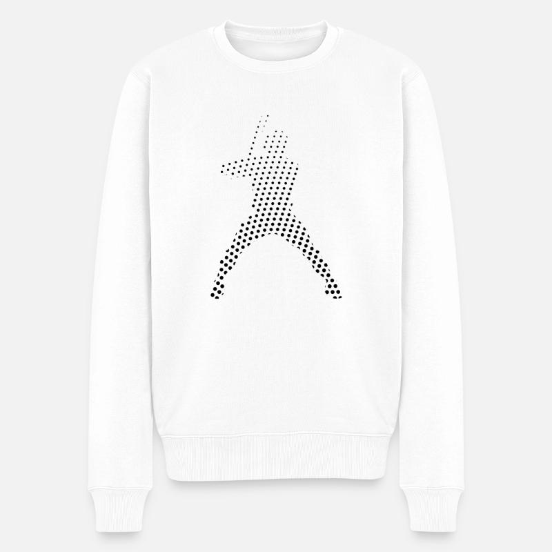 Baseball Baseballer - Männer Premium Bio Pullover - Weiß