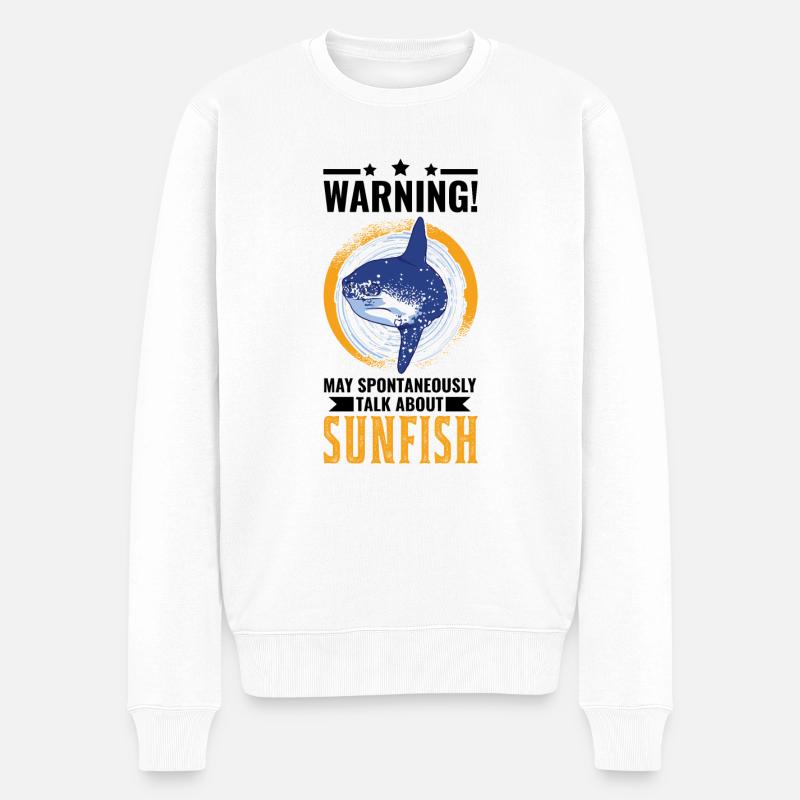Mondfisch Mola Mola Poisson-lune - Pull Premium bio Homme - blanc