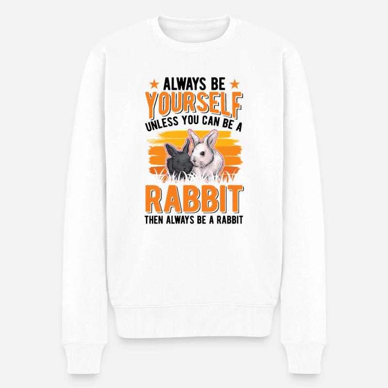 Lapin Lapin Lapin Lapin - Pull Premium bio Homme - blanc