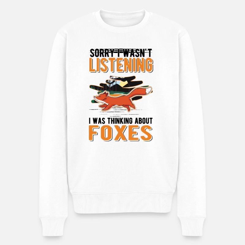 Cadeau Fuchs - Pull Premium bio Homme - blanc