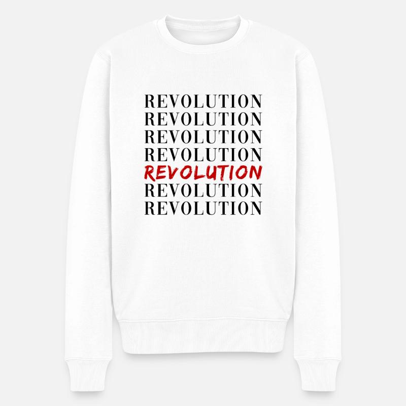 Révolution - Pull Premium bio Homme - blanc