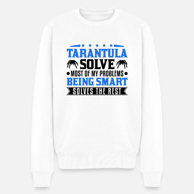 Tarantel Spinne Tarantula - Männer Premium Bio Pullover - Weiß
