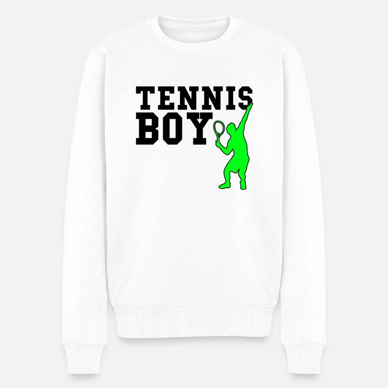 Garçon de tennis - Pull Premium bio Homme - blanc