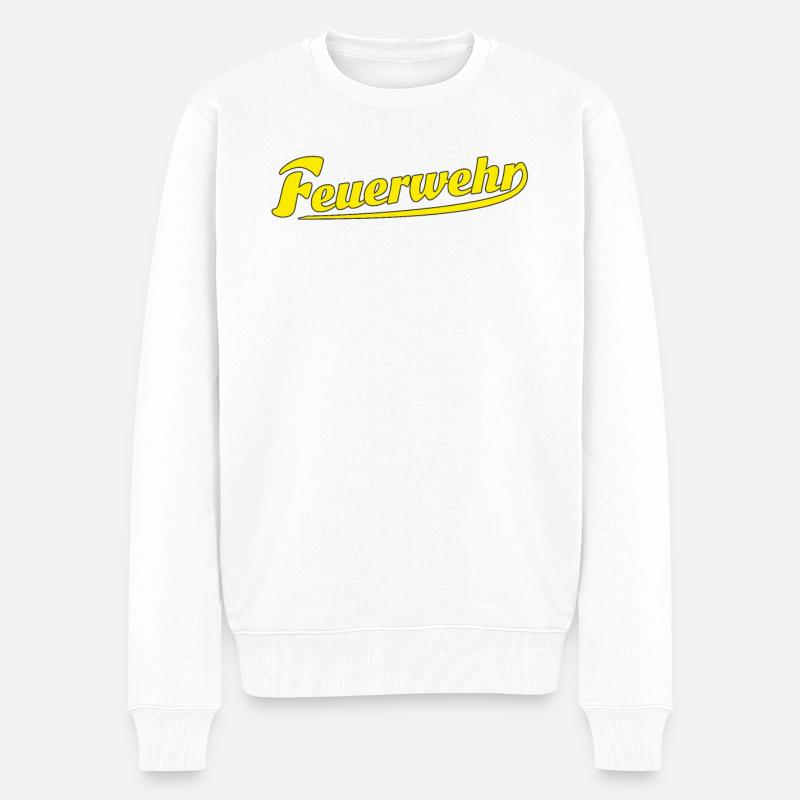 POMPIERS - Pull Premium bio Homme - blanc