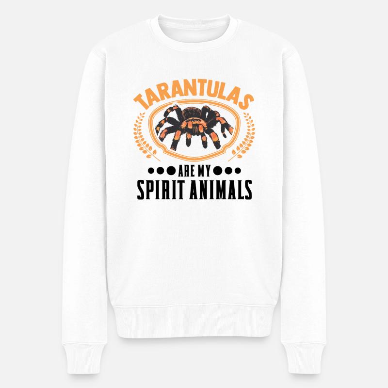 Tarentule Animal Araignée Tarentule - Pull Premium bio Homme - blanc