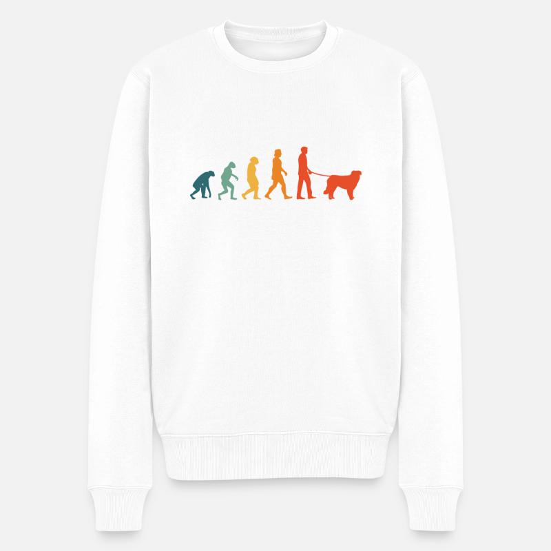 Kuvasz Evolution Rétro - Pull Premium bio Homme - blanc