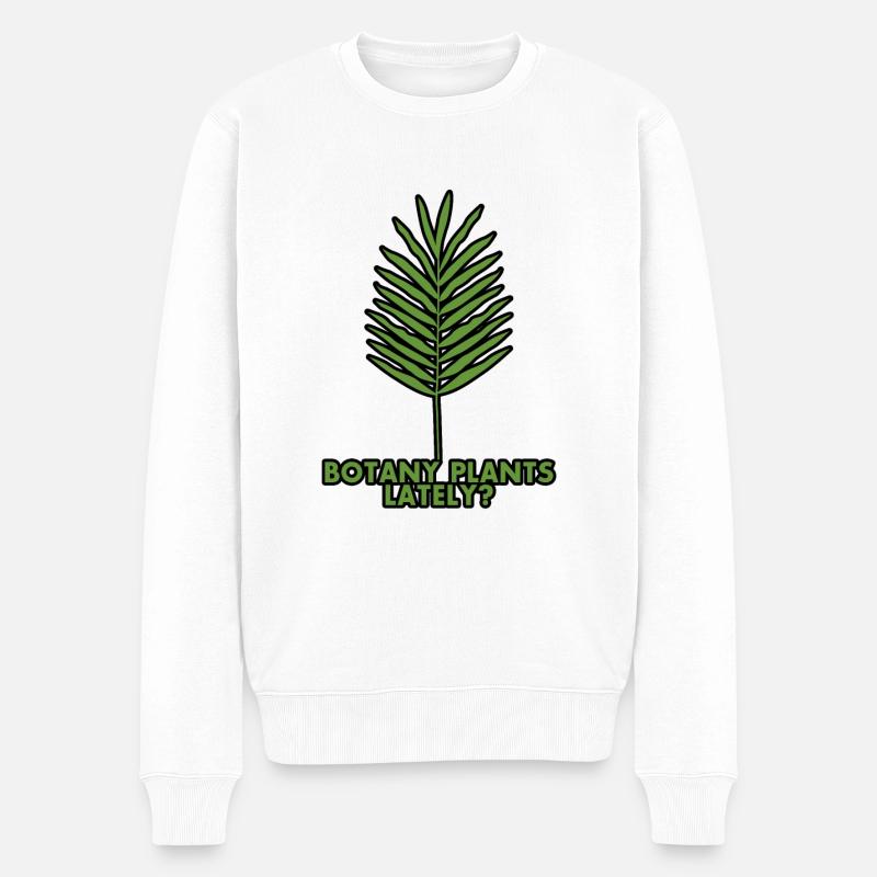 Botany Plants Lately 21 - Männer Premium Bio Pullover - Weiß