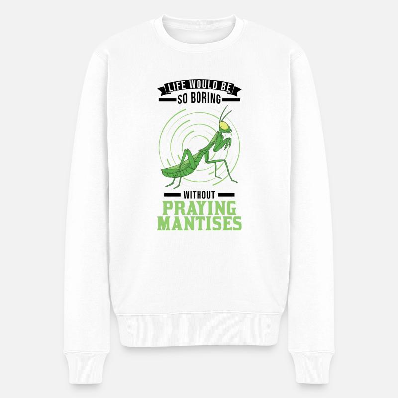 Gottesanbeterin Mante religieuse Fangschrecke - Pull Premium bio Homme - blanc