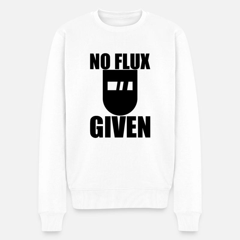 No Flux Given 5 - Männer Premium Bio Pullover - Weiß
