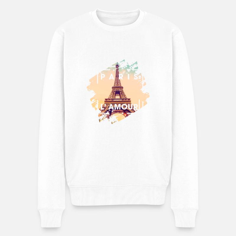 Paris - Pull Premium bio Homme - blanc