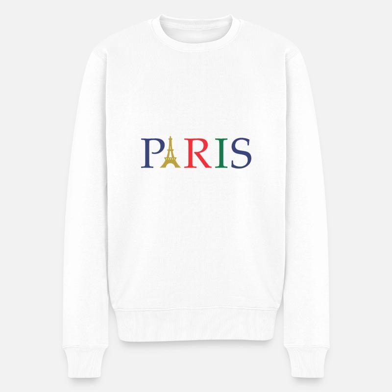 Paris - Pull Premium bio Homme - blanc