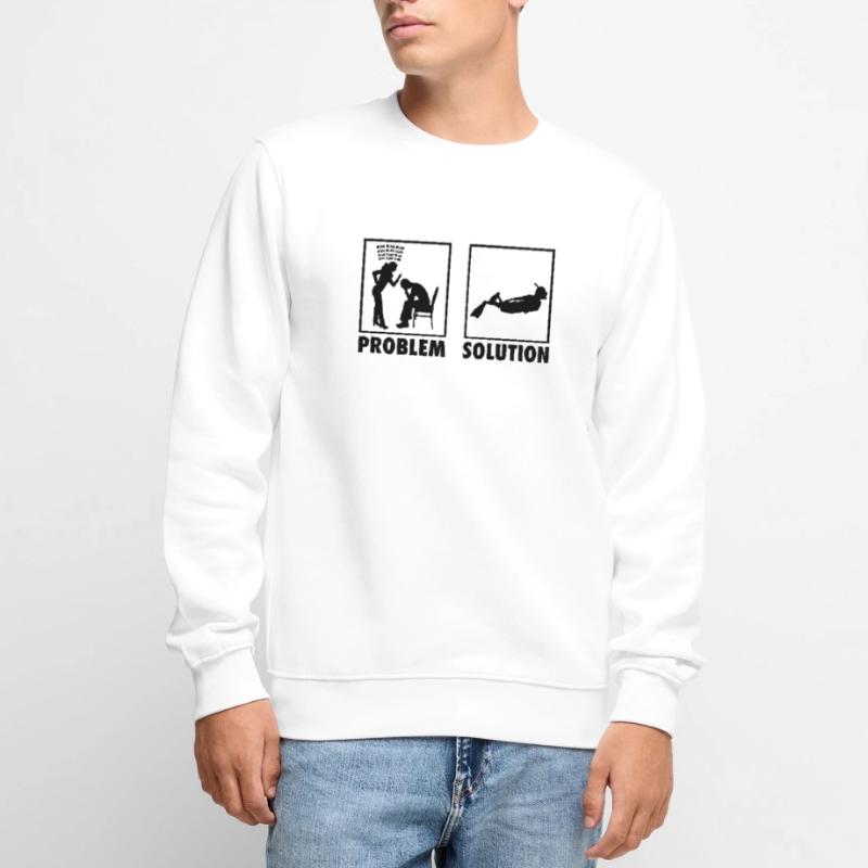 Snorkeling Snorkeler Statement Problem Solution. Men's Premium Organic Jumper