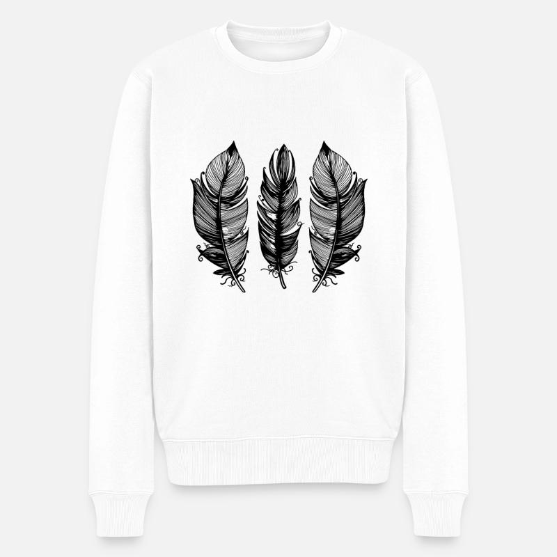 Rebondir - Pull Premium bio Homme - blanc