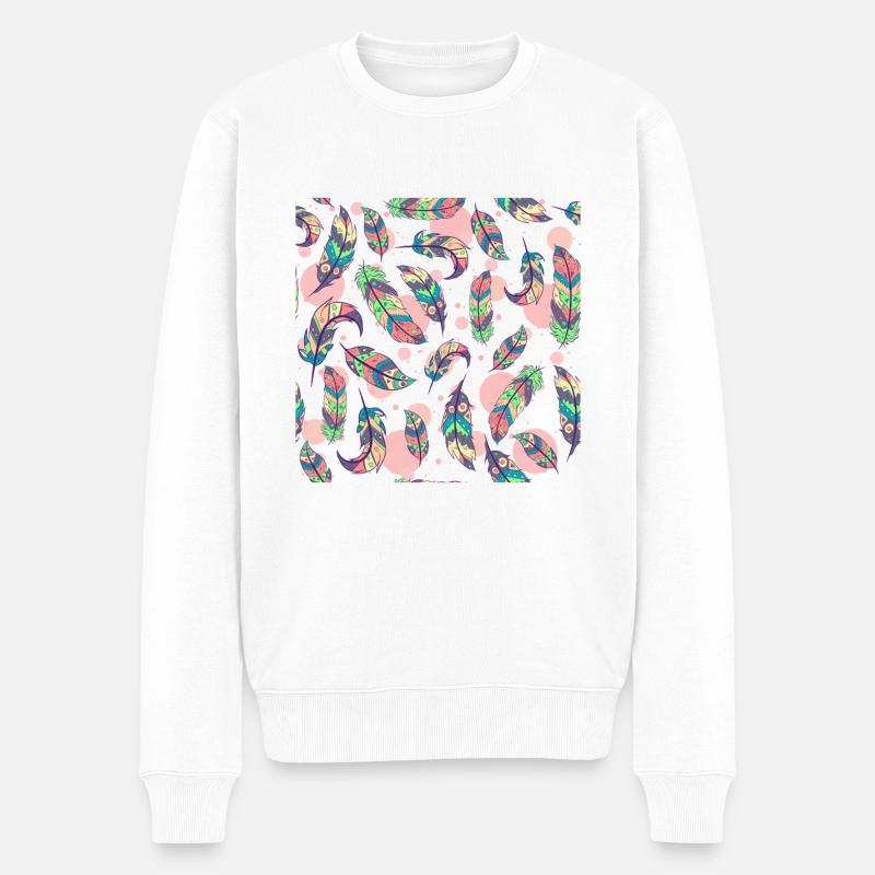 Rebondir - Pull Premium bio Homme - blanc