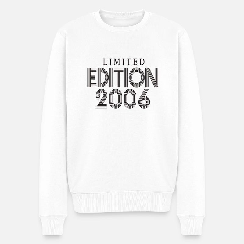 Limited Edition 2006 - Männer Premium Bio Pullover - Weiß