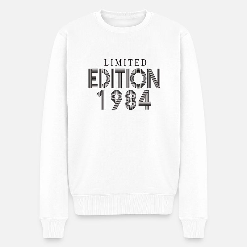 Limited Edition 1984 - Männer Premium Bio Pullover - Weiß