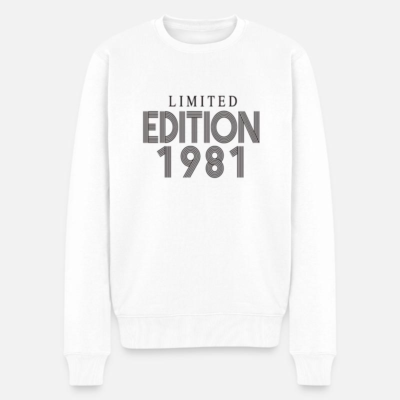 Édition limitée 1981 - Pull Premium bio Homme - blanc