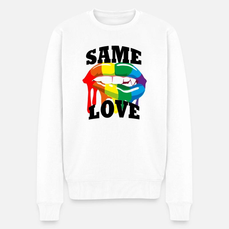 Même amour - Pull Premium bio Homme - blanc
