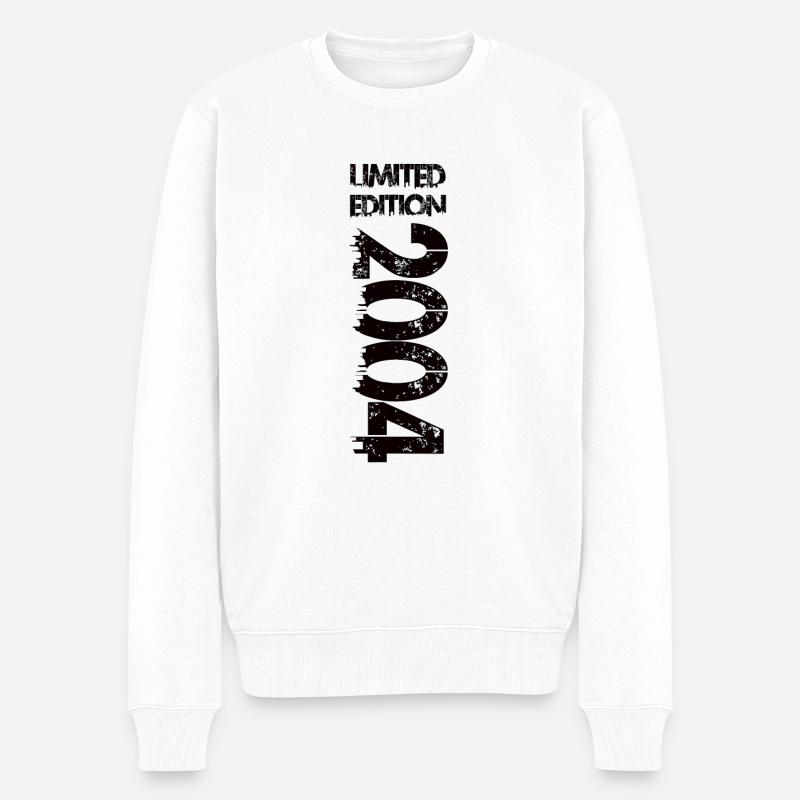 Limited Edition 2004 - Männer Premium Bio Pullover - Weiß