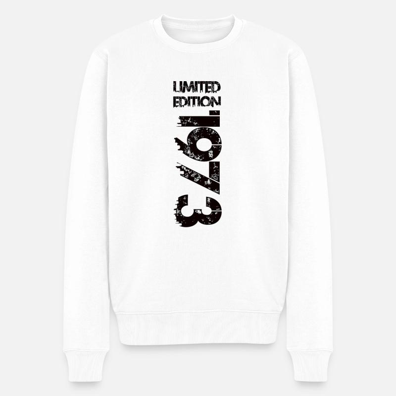 Limited Edition 1973 - Männer Premium Bio Pullover - Weiß