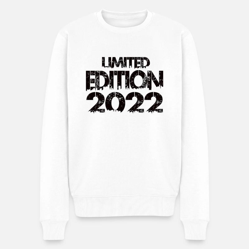 Limited Edition 2022 - Männer Premium Bio Pullover - Weiß