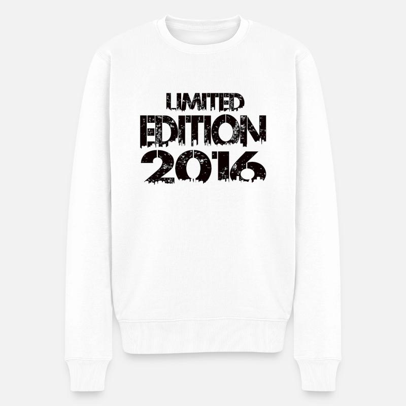 Limited Edition 2016 - Männer Premium Bio Pullover - Weiß