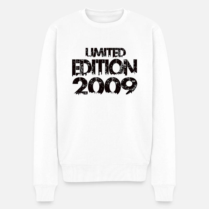 Limited Edition 2009 - Männer Premium Bio Pullover - Weiß