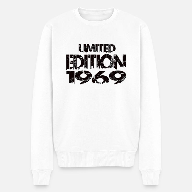 Limited Edition 1969 - Männer Premium Bio Pullover - Weiß