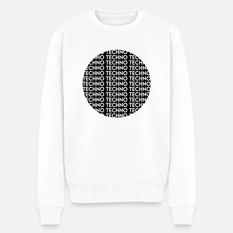 Techno - Pull Premium bio Homme - blanc