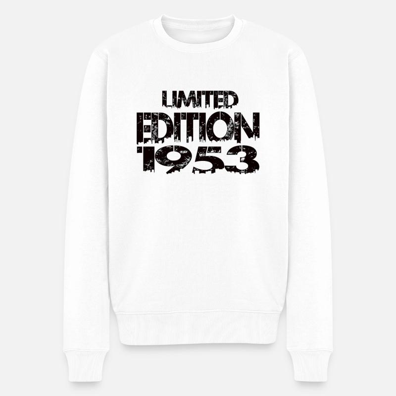 Limited Edition 1953 - Männer Premium Bio Pullover - Weiß