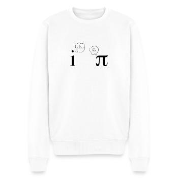 Pi-Mathe-Lehrer-Witzdesign n Mathematiker - Männer Premium Bio Pullover - Weiß - Vorne - Thijin (182cm)