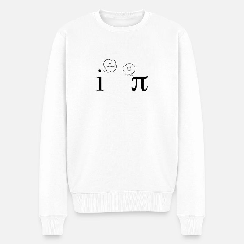 Pi-Mathe-Lehrer-Witzdesign n Mathematiker - Männer Premium Bio Pullover - Weiß