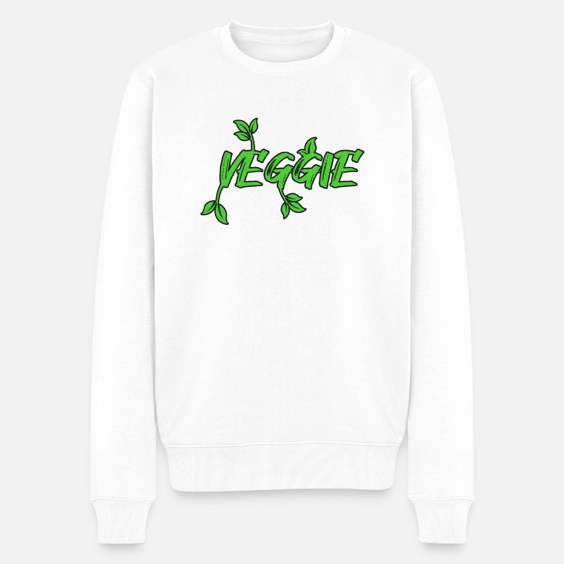 Légume végétalien - Pull Premium bio Homme - blanc