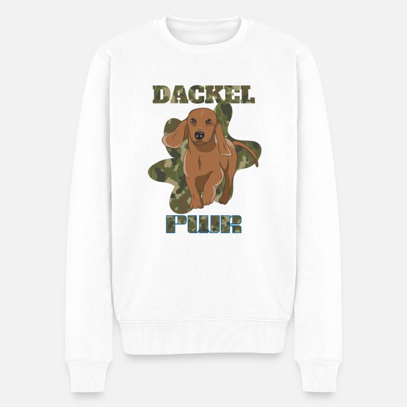 Teckel - Pull Premium bio Homme - blanc